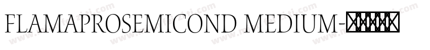 FlamaProSemicond Medium字体转换